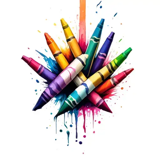 Broken Crayons Still Color tattoo design idea