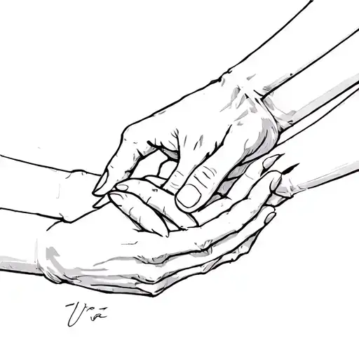 three fates hands cutting the threat tattoo design idea