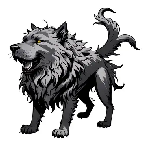 Cerberus tattoo design idea