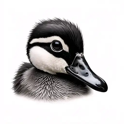 Duckling tattoo design idea