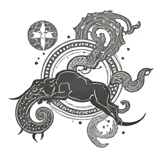 Aquarius, Aries, and Cancer minimalist constellation tattoo design tattoo design idea