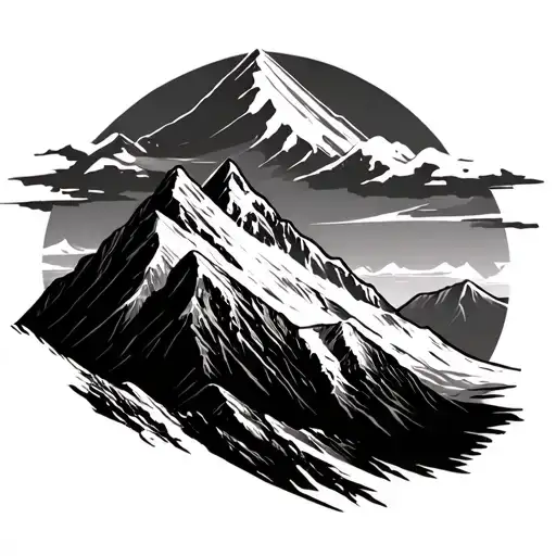 kilimanjaro  mountain tattoo design idea