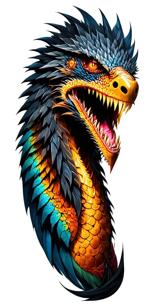 Monster Hunter Video game Zinoger tattoo design idea