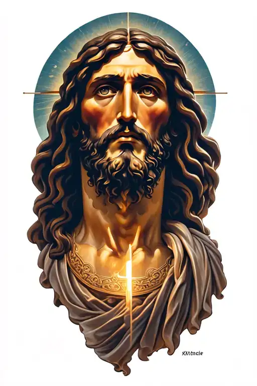 Christianity without the head of Jesus tattoo design idea