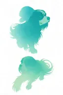 cavalier king charles spaniel tattoo design idea