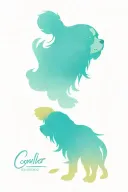 cavalier king charles spaniel tattoo design idea