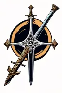 claymore sword tattoo design idea