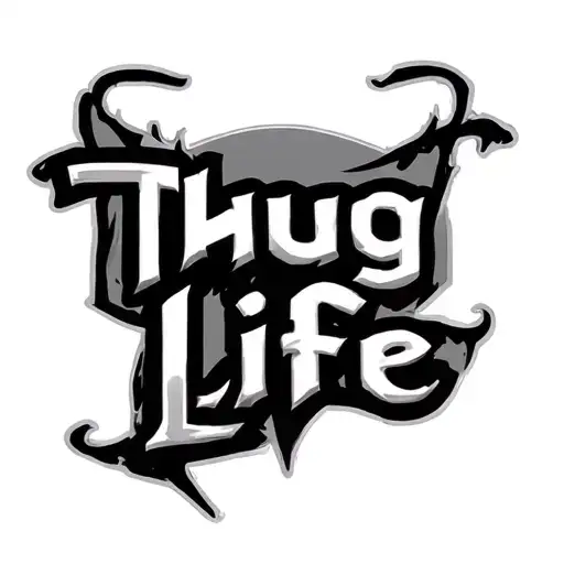 Thug Life tattoo design idea
