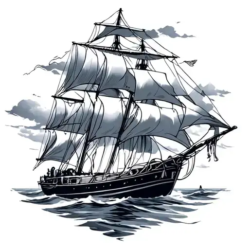 metanoia sailing tattoo design idea