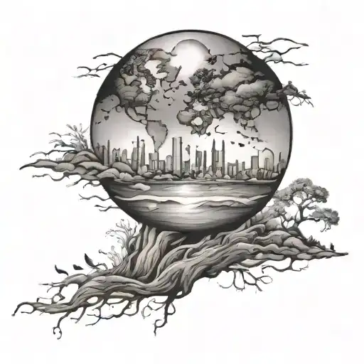 this is our little world, in which you and I are alone! tattoo design idea