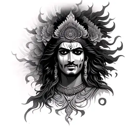 Mahakal tattoo design idea
