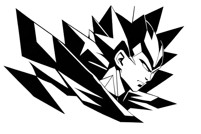 Vegeta tattoo design idea