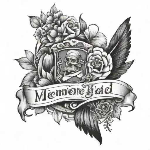 memorial tattoo for dad tattoo design idea