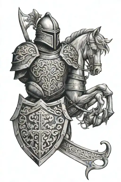 irish shied of armor tattoo tattoo design idea