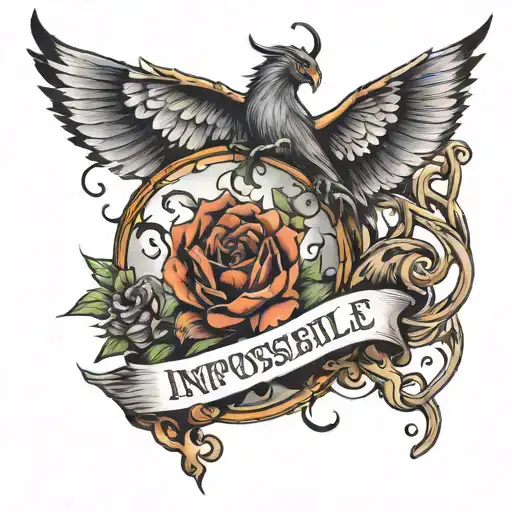 Nothing is impossible  tattoo design idea