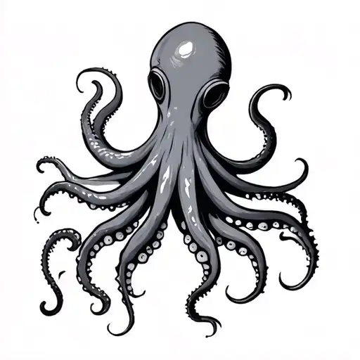 Squid tattoo design idea