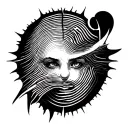 biometric tattoo design idea