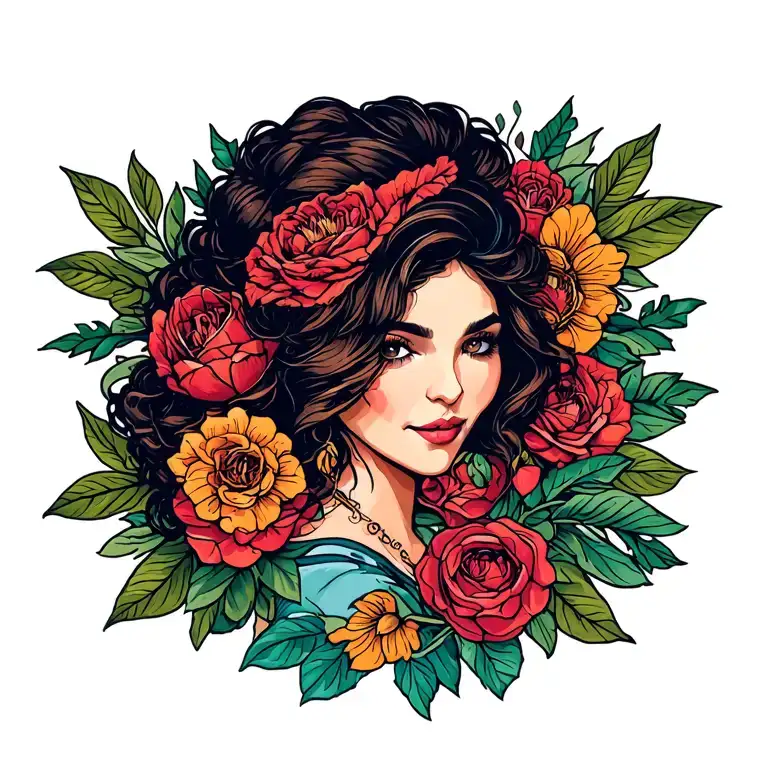 mom tribute tattoo design idea