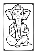 I would like a Ganesh Men's gods with an elephant head of sketch but without the tattoo being too big. tattoo design idea