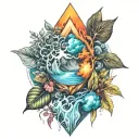 tattoo with the four elements in nature tattoo design idea