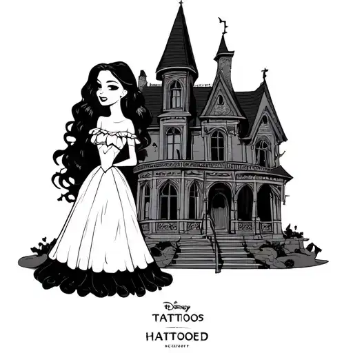 Disney's haunted mansion, matching couples tattoo design tattoo design idea