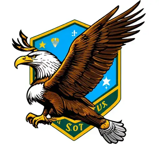 Eagle Scout rank badge tattoo design idea