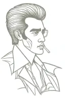 TCB Elvis logo tattoo design idea