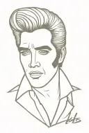 TCB Elvis logo tattoo design idea