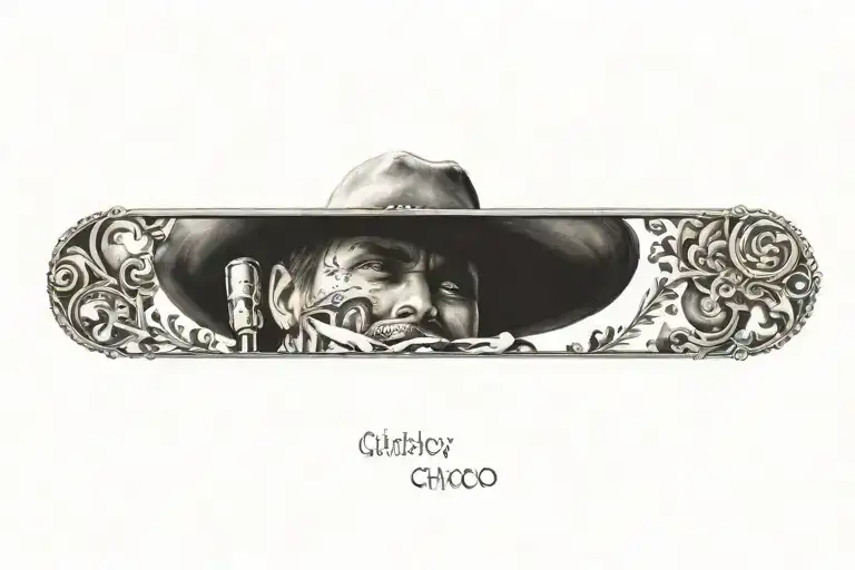 Cowboy tattoo design idea