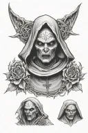 evil nun tattoo design idea