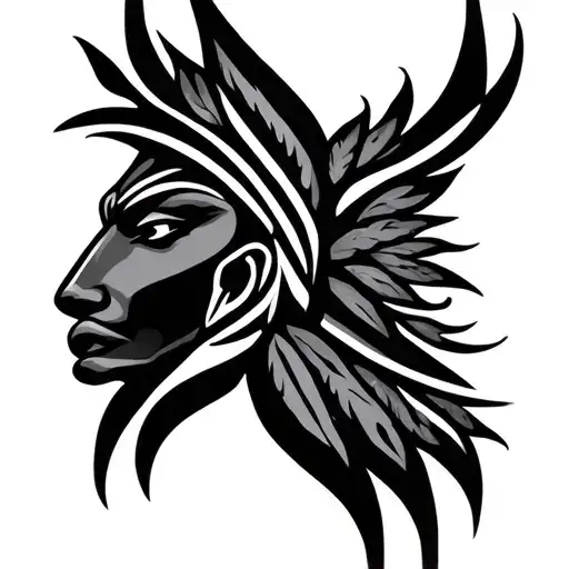 Dominican Taino tattoo design idea