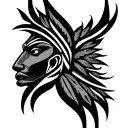 Dominican Taino tattoo design idea