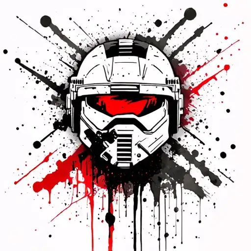 Alpha Company, 2nd Battalion, 75th Ranger Regiment blended with the Spartan helmet tattoo design idea