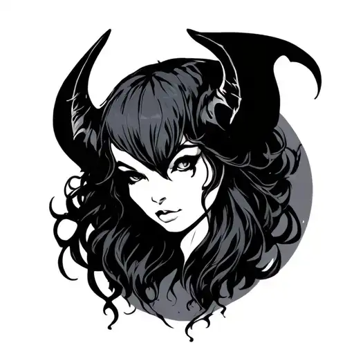 succubus tattoo design idea