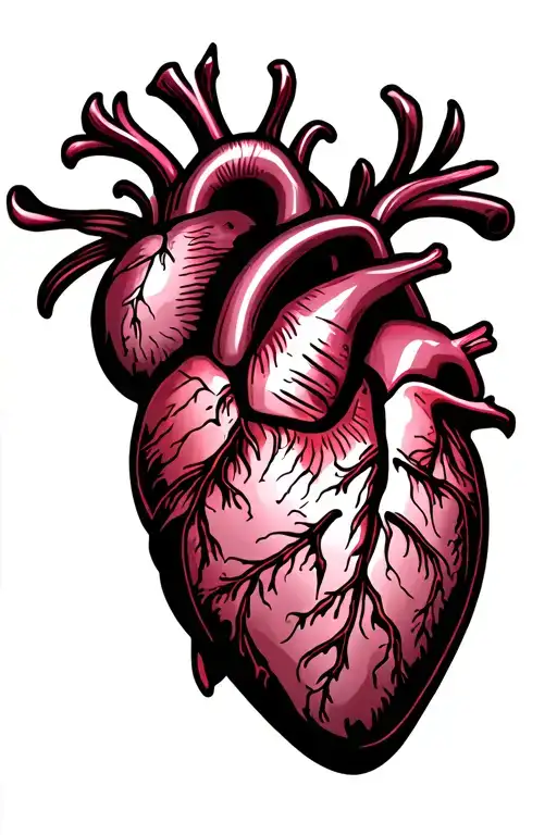 heart 9 tattoo design idea