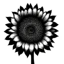 sunflower tattoo design idea