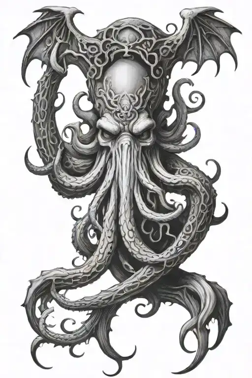 Cthulhu tattoo design idea