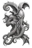 Cthulhu tattoo design idea