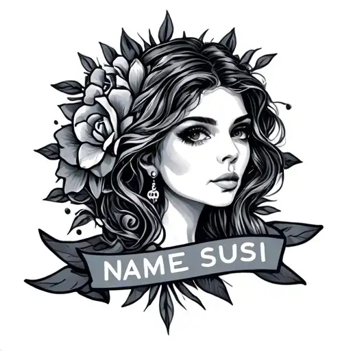 name susi tattoo design idea