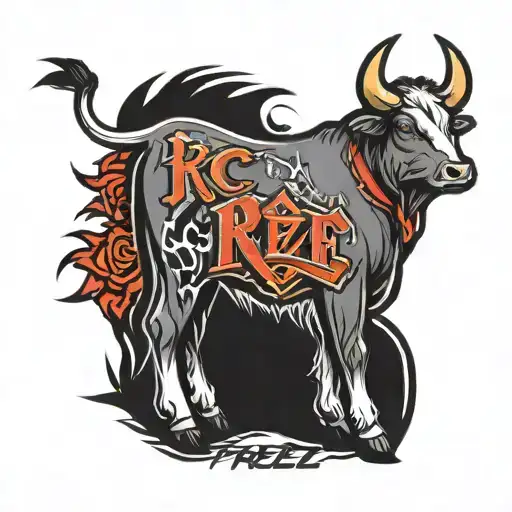 freeze brand "RC" for cattle brand tattoo design idea