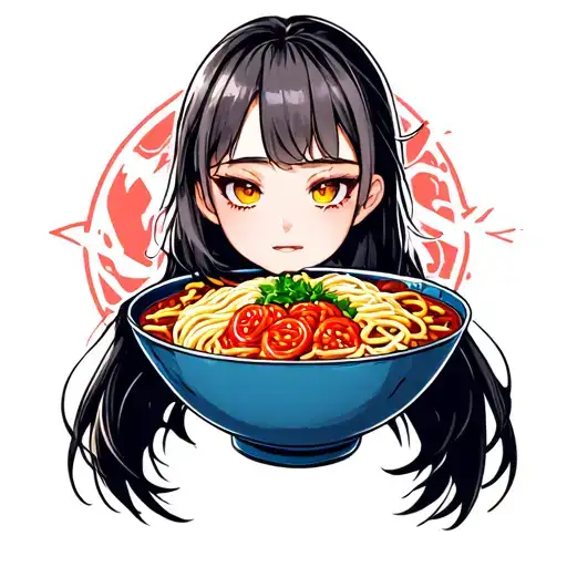 ramen bowl tattoo design idea