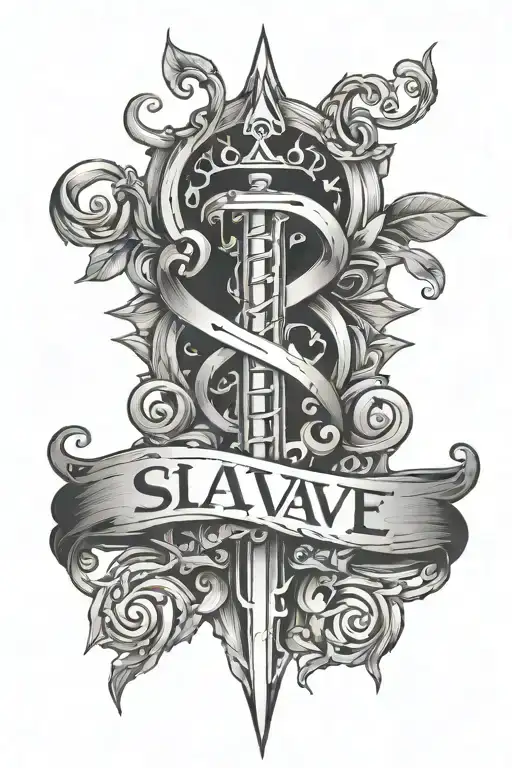 slave sign tattoo tattoo design idea