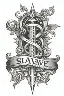 slave sign tattoo tattoo design idea