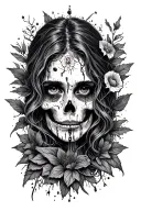 tattoo designs featuring the lyrics 'a sickness with no remedy' - illustration themes decay, regrowth, healing  tattoo design idea