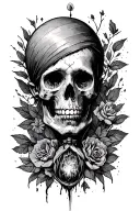 tattoo designs featuring the lyrics 'a sickness with no remedy' - illustration themes decay, regrowth, healing  tattoo design idea