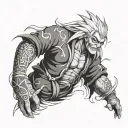 Jiraiya The Gallant  tattoo design idea