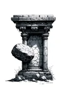 Stone Rolled Away from tomb tattoo design idea