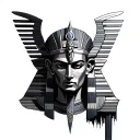 Osiris God tattoo design idea
