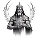 Osiris God tattoo design idea