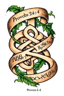 "Proverbs 24:3-4" "Proverbs 24:3-4" Celtic knot and a vine wrapping tattoo design idea